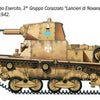 Italeri 1/35 scale MILITARY WW2 Italian Carro Armato L6/40 Light Tank model kit