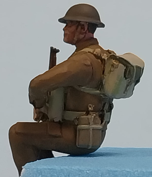 Homefront 1/35 scale WW2 British Infantry sitting #1