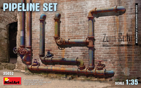 Miniart 1/35 scale pipeline set for dioramas