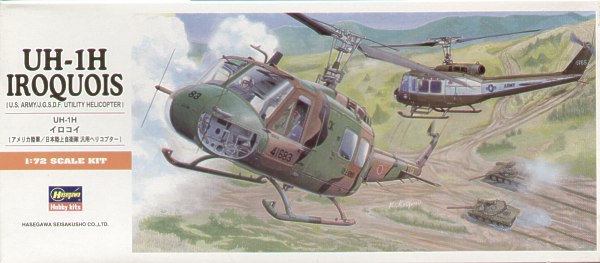 Hasegawa 1:72 UH-1H Iroquois aircraft model kit