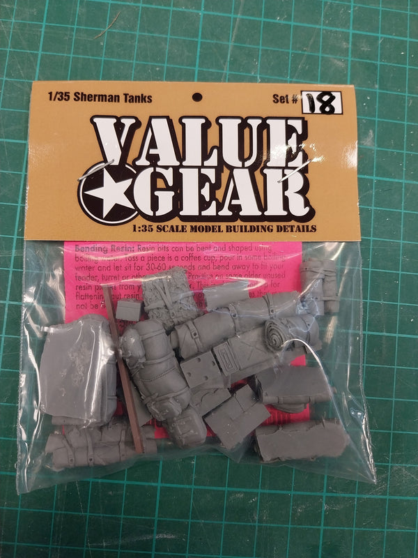 Valuegear 1/35 WW2 Sherman Engine Deck & Stowage Set #18 Easy 8