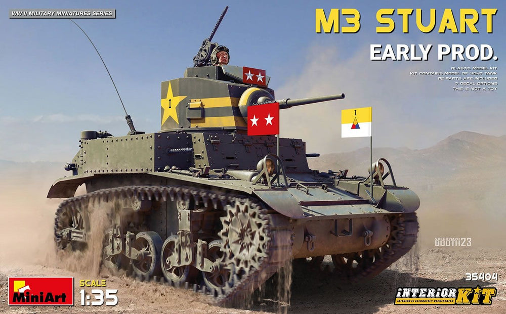 Miniart 1/35 WW2 US M3 STUART EARLY PROD. INTERIOR KIT