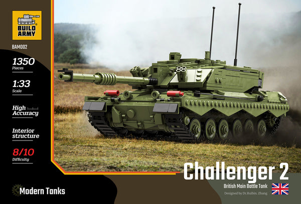 Build Army Brick building model MODERN VEHICLES Challenger 2 Main Battle Tank