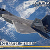 Hasegawa 1:48 F-22 Raptor Strider 1 Ace Combat 7 Skies Unknown