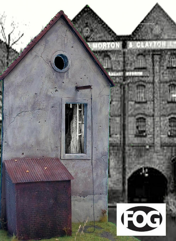 FoG Models 1/35 Scale Canal front Warehouse building facade