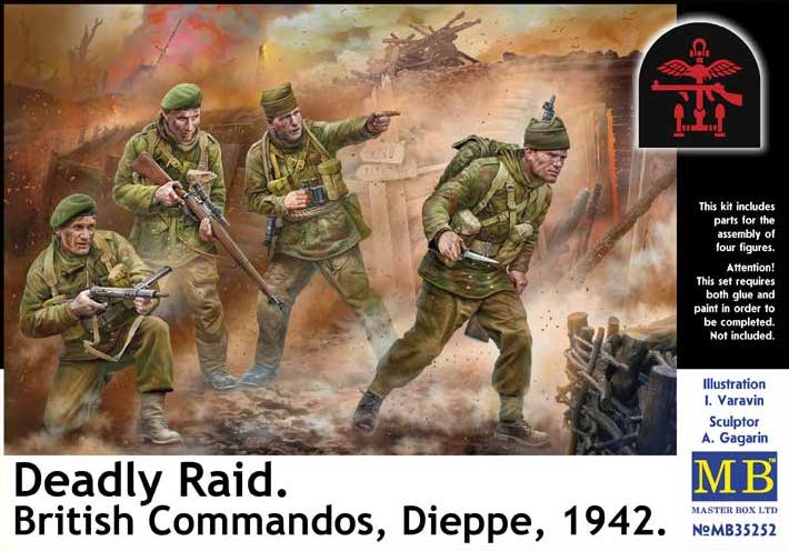 Masterbox 1/35 scale WW2 Deadly Raid, British Commandos Dieppe 1942