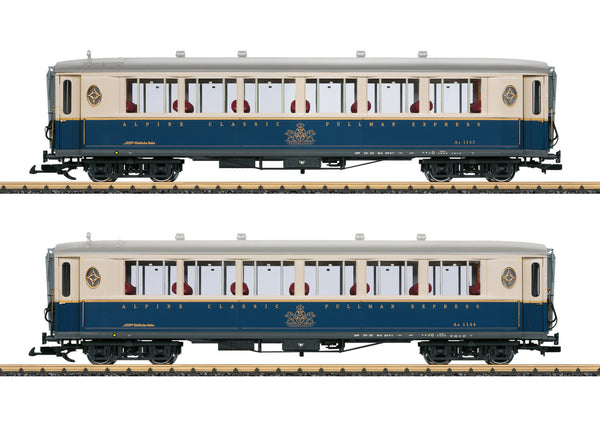 LGB COACHES Set of 2 Saloon Cars Alpine Classic Pullmann Express, Coach set Ep. V