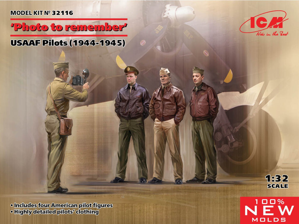 ICM 1/32 "Photo To Remember", USAAF Pilots (1944-1945) 4 Figures