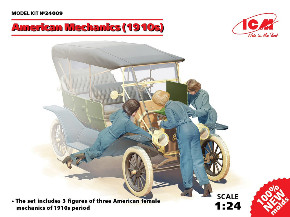 ICM1/24 scale American mechanics (1910s) (3 figures)