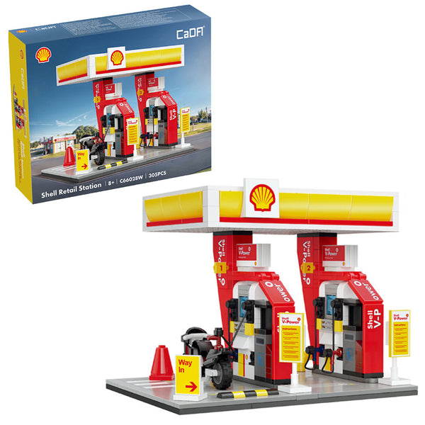 Cada BUILDING SERIES Shell Retail Station building block kit