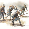 ICM 1/35 WW1 French Infantry in Gas Masks (1918) (4 figures)