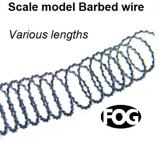 FoG Models 1/35 Scale WW2 5 meters BARBED WIRE - 16 feet of simulated Razor Wire - Basing Model Railway