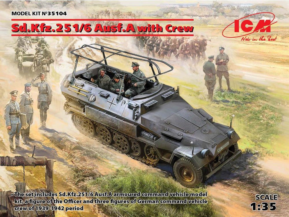 ICM 1/35 WW2 Sd.Kfz.251/6 Ausf.A with Crew