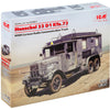 ICM 1/35 WW2 Henschel 33 D1 Kfz.72, WWII German Radio Communication Truck