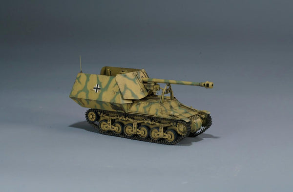 Zimi Models 1/35 Marder I 7.5cm Pak.40/1 auf Gw.Lr.s.(f) Sd.kfz.135 with German 50 Ton Type SSy45 Flatcar Schwerer Platformwagen 2 in 1 Kit