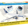 ZVEZDA 1/144 scale CIVIL AIRLINER Airbus A330-200 plane model kit
