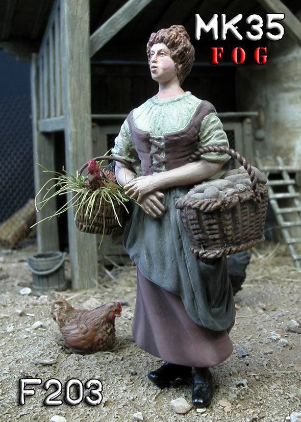 MK35 FoG models 1/35 Scale Woman farmer with baskets