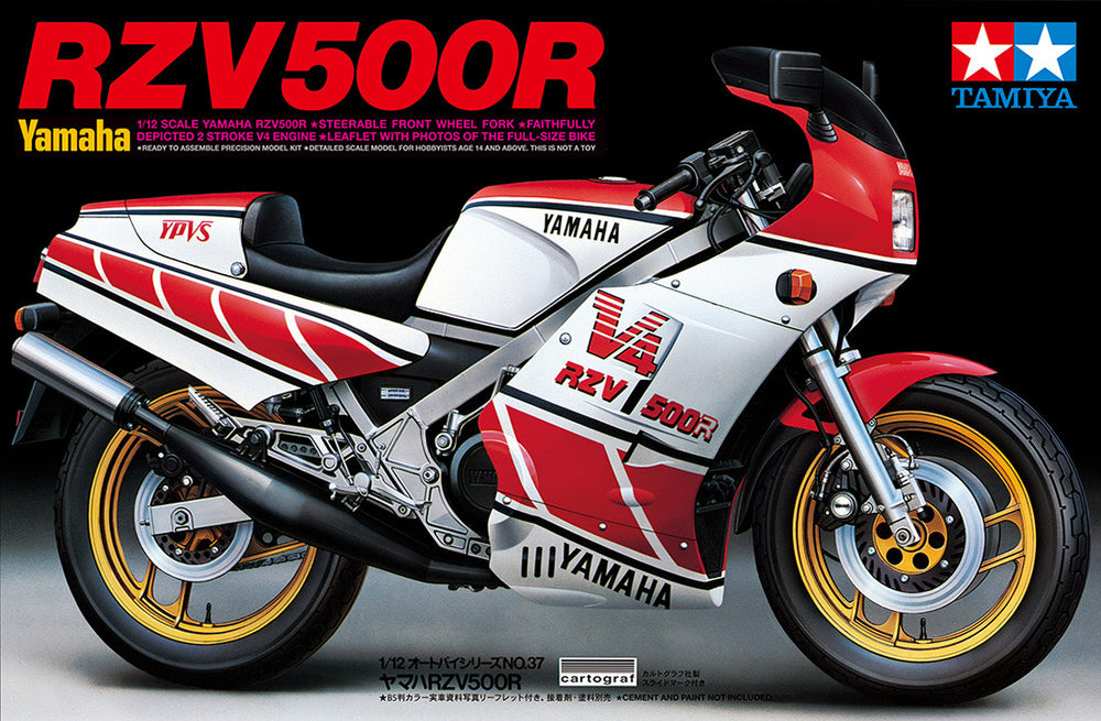 Tamiya 1/12 scale Yamaha RZV500R motorbike model kit
