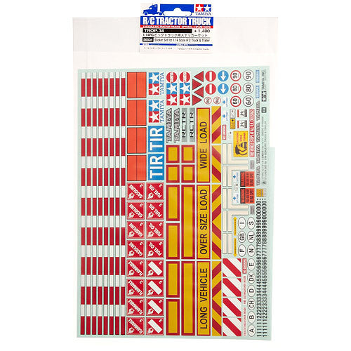 Tamiya 1/14 Lorry Truck Tractor Trailer Industrial Sticker set | Fields ...