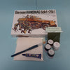 FoG GIFT SET Tamiya 1/35 scale WW2 German Hanomag Sd.Kfz. 251/1 Military model Starter kit with Diorama base, paints, brush, glue and more