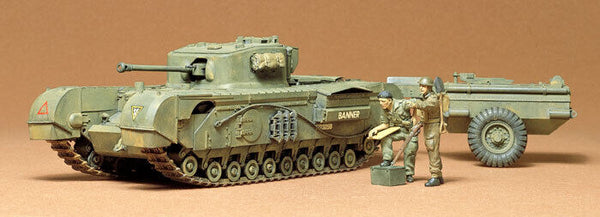 Tamiya 1/35 WW2 British Churchill Crocodile flame thrower tank