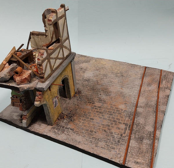 FoG Models 1/35 WW2 GERMAN VILLAGE RUIN Diorama - Base 295mm x 295mm