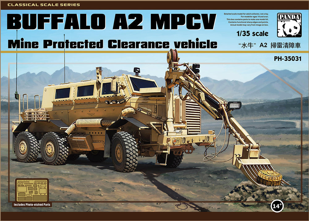 Panda Models 1/35 Scale Buffalo A2 Mine Protection Clearance System Model Kit