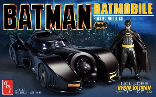 AMT 1:25 1989 Batmobile With Resin Batman Figure plastic assembly car model kit