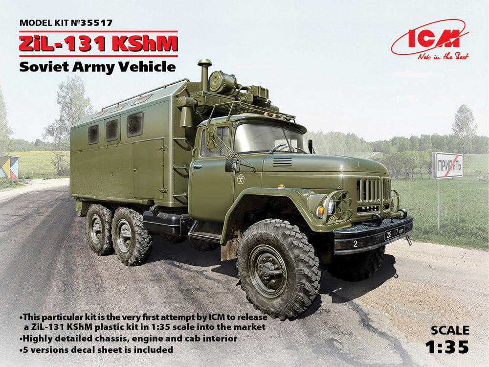 ICM 1/35 Russian ZiL-131 KShM, Soviet Army Vehicle
