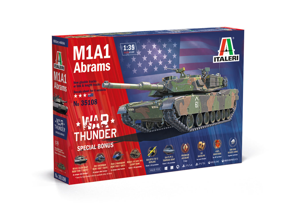 Italeri 1/35 MILITARY M1A1 Abrams World of tanks version