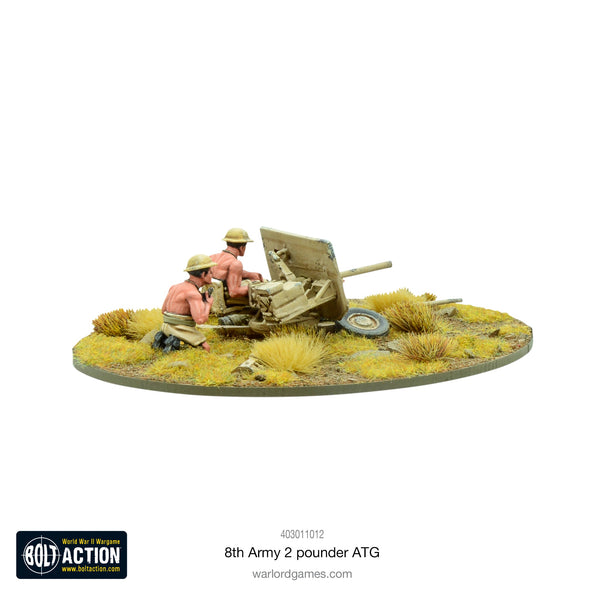 Warlord Games 28mm - Bolt Action WW2 British 8th Army 2 Pounder ATG