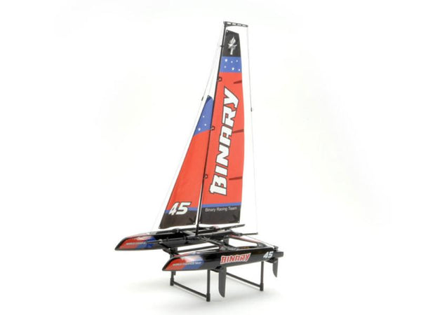 JOYSWAY BINARY V2 400MM MINI CATAMARAN SAILBOAT RTR RED