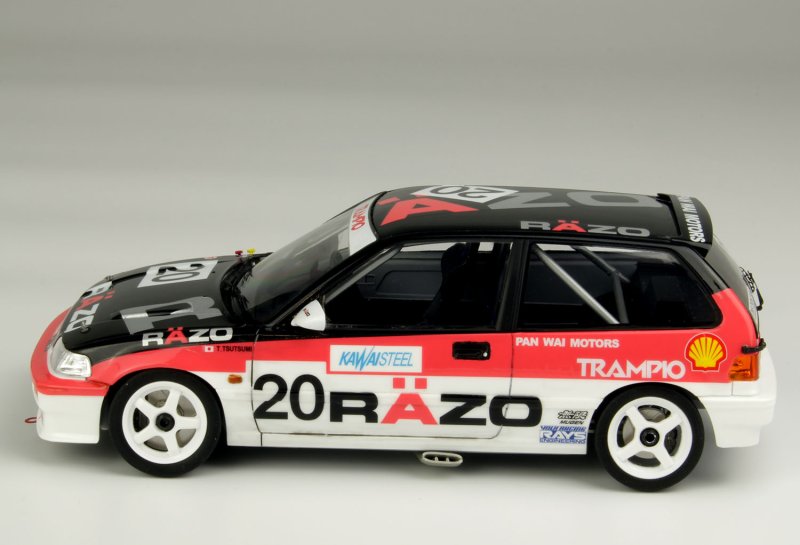 BEEMAX 1/24 CAR Honda Civic EF3 Gr.A 1989 Macau Guia Race #20 Razo