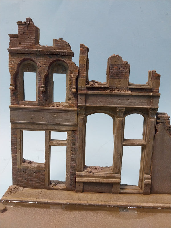 FoG Models 1/35 scale Diorama Base and buildings model kit #8 base 275mm x 215mm