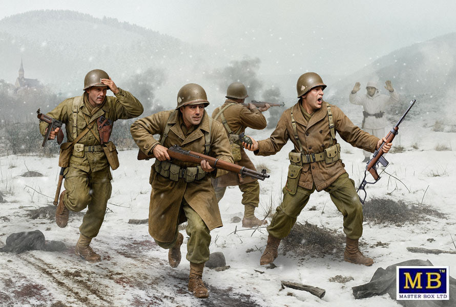 Masterbox 1/35 scale WW2 US 101st Airborne, Bastogne, Dec 1944