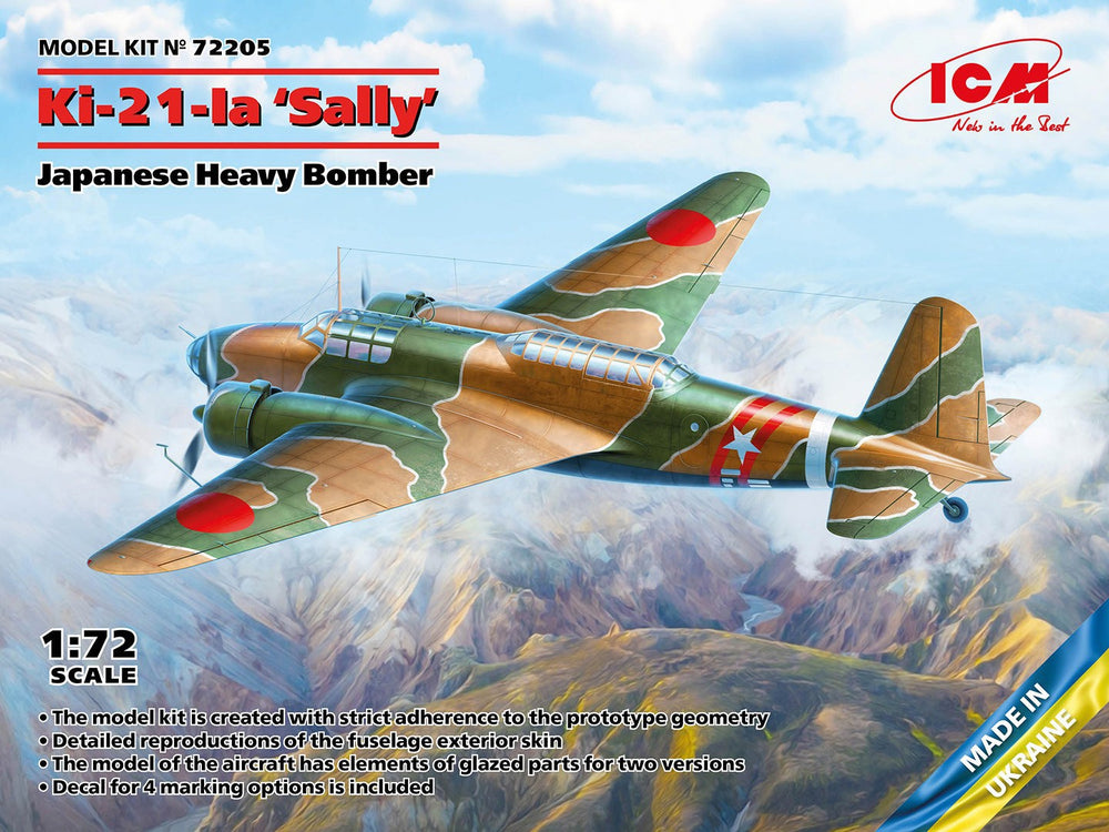 ICM 1/72 WW2 IJN Ki-21-Ia 'Sally', Japanese Heavy Bomber