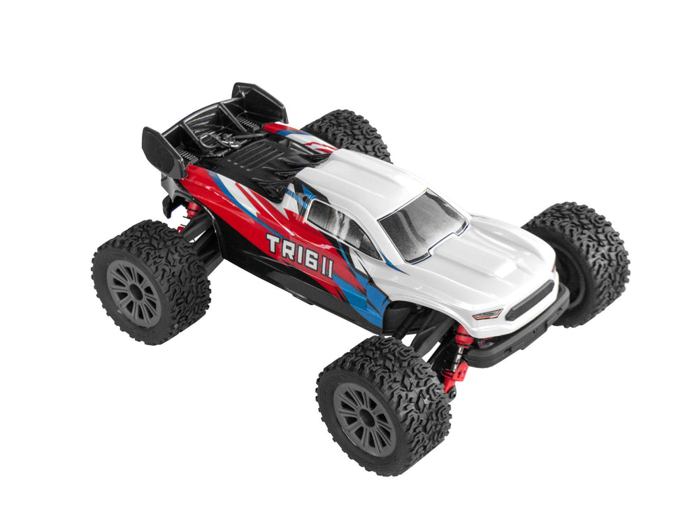 PD RACING 1:16 RTR TR16II Brushed RC Truggy (Red, Blue & White) 1:16
