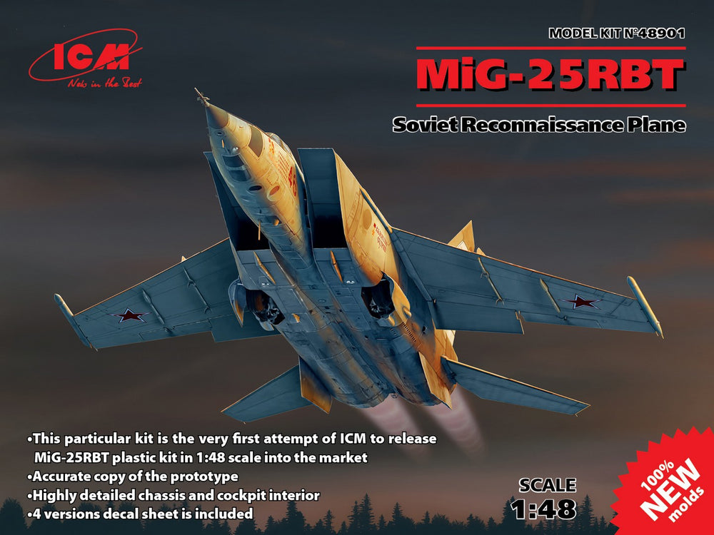 ICM 1/48 MiG-25 RBT, Soviet Reconnaissance Plane