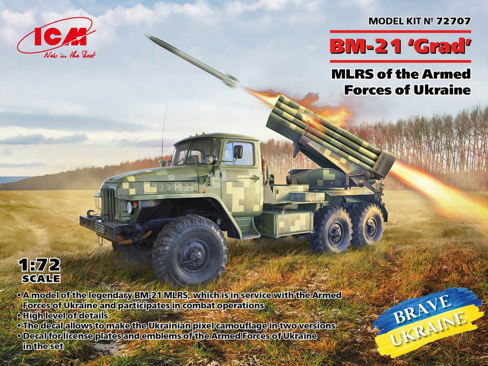ICM 1/72 BM-21 'Grad', MLRS of the Armed Forces of Ukraine