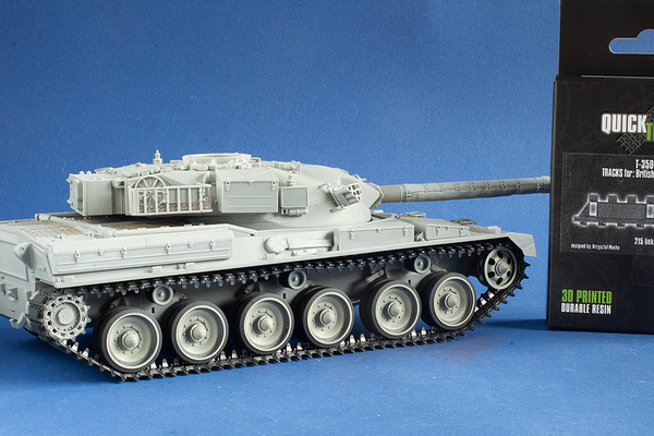 Quick Tracks 1/35 scale track upgrade British MBT Chieftain