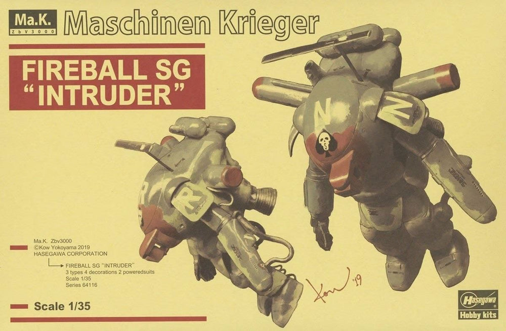 Hasegawa 1:35 Fireball SG Intruder Kit Ma.K. Maschinen Krieger