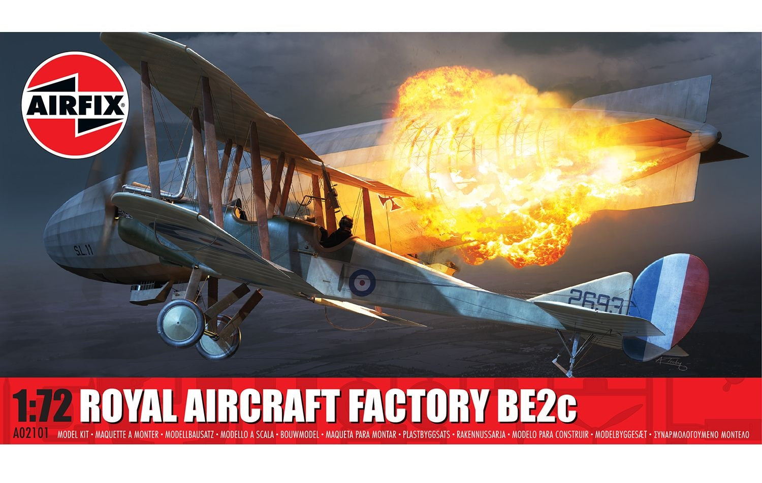 Airfix 1:72 Royal Aircraft Factory BE.2c - Night Fighter (Due Aug 2025 ...