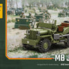 Build Army Brick building model WW2 USA Willys MB Jeep Utility Vehicle