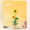 CADA CREATIVE Sunflower Building Block Planter - 187 pcs
