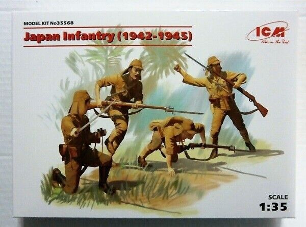 ICM 1/35 WW2 Japan Infantry (1942-1945) (4 figures)