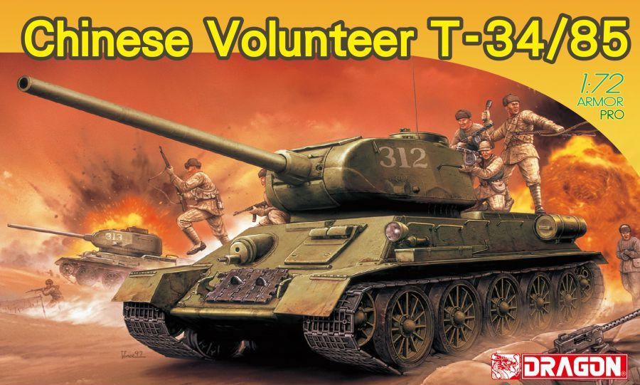 Dragon 1/72 Chinese Volunteer T-34/85