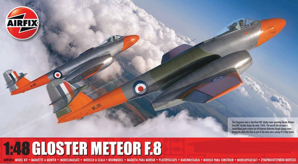 Airfix 1/48 scale RAF Gloster Meteor F.8 aircraft model kit