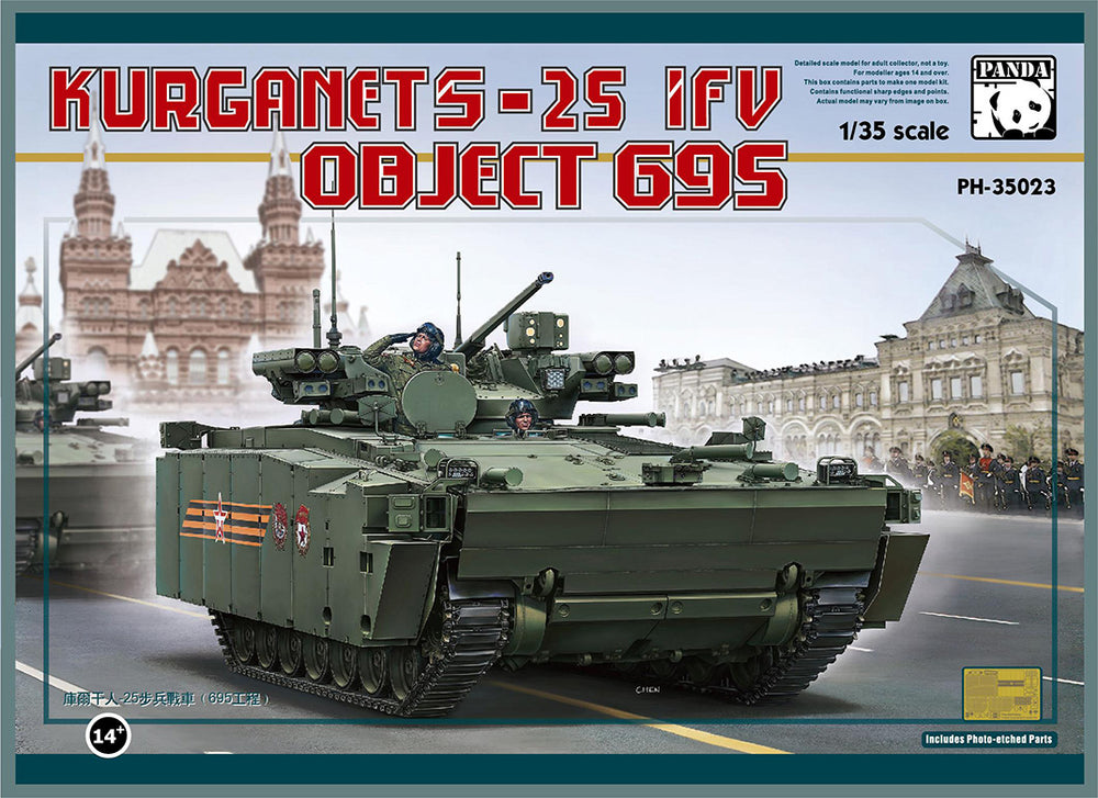 Panda Models 1/35 Scale Russian BMP Object695 Kurganet-25 Model Kit