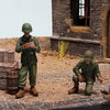 1/35 scale WW2 US GI's eating (4 Fig set)