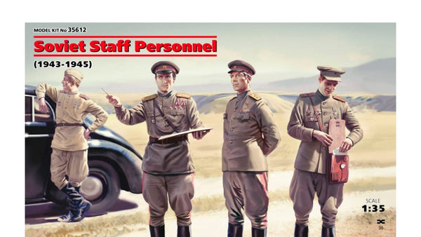 ICM 1/35 WW2 Soviet Staff Personnel (1943-1945) (4 figures)